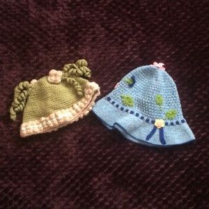 Knitted kids hats